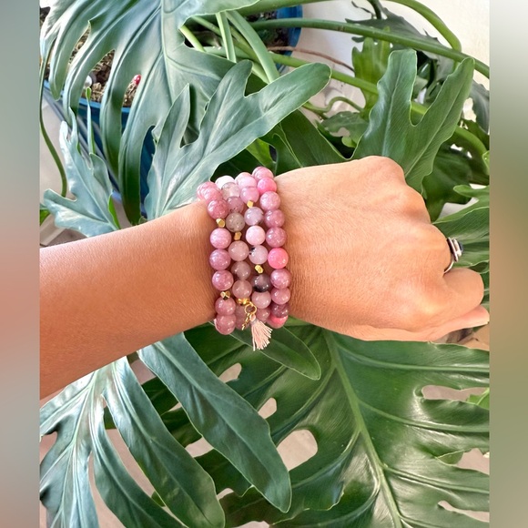 Jewelry - Agate & Hematite bracelet (one)